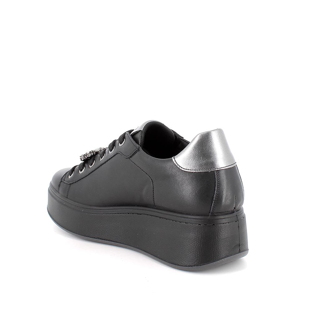 Igi&co Sneakers in pelle con gioiello rimovibile - nero - Igi&co