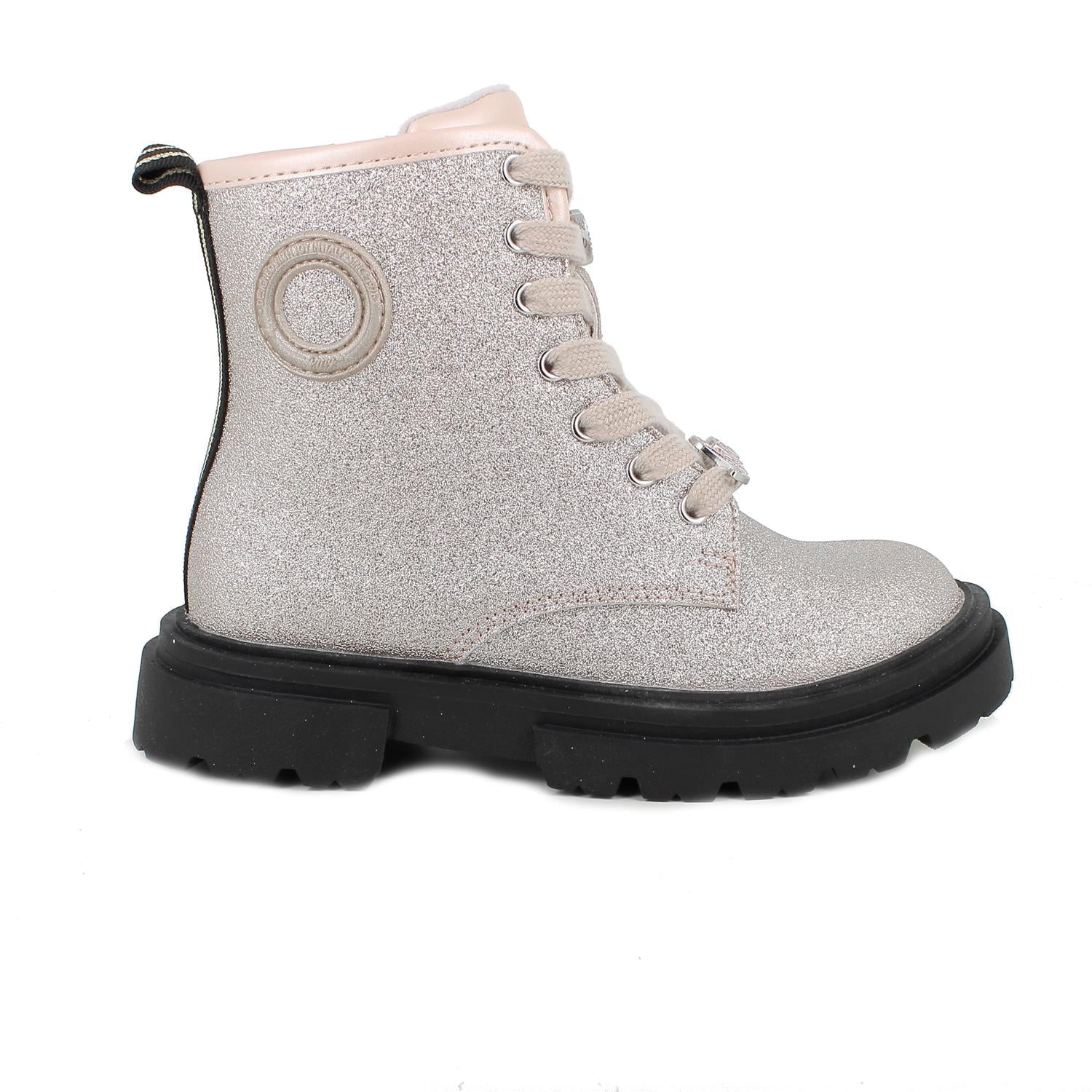 Primigi Stivaletto da bambina chiusura lacci e zip - glitter - Primigi