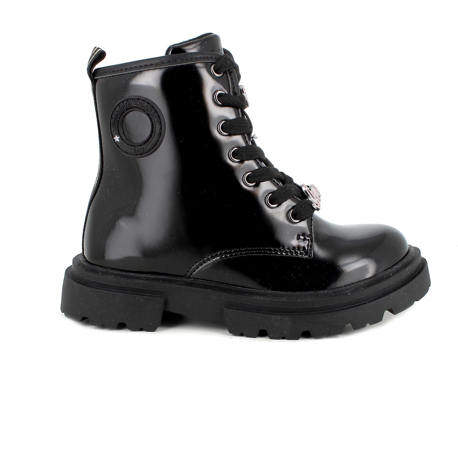 Primigi Stivaletto da bambina chiusura lacci e zip - nero - Primigi