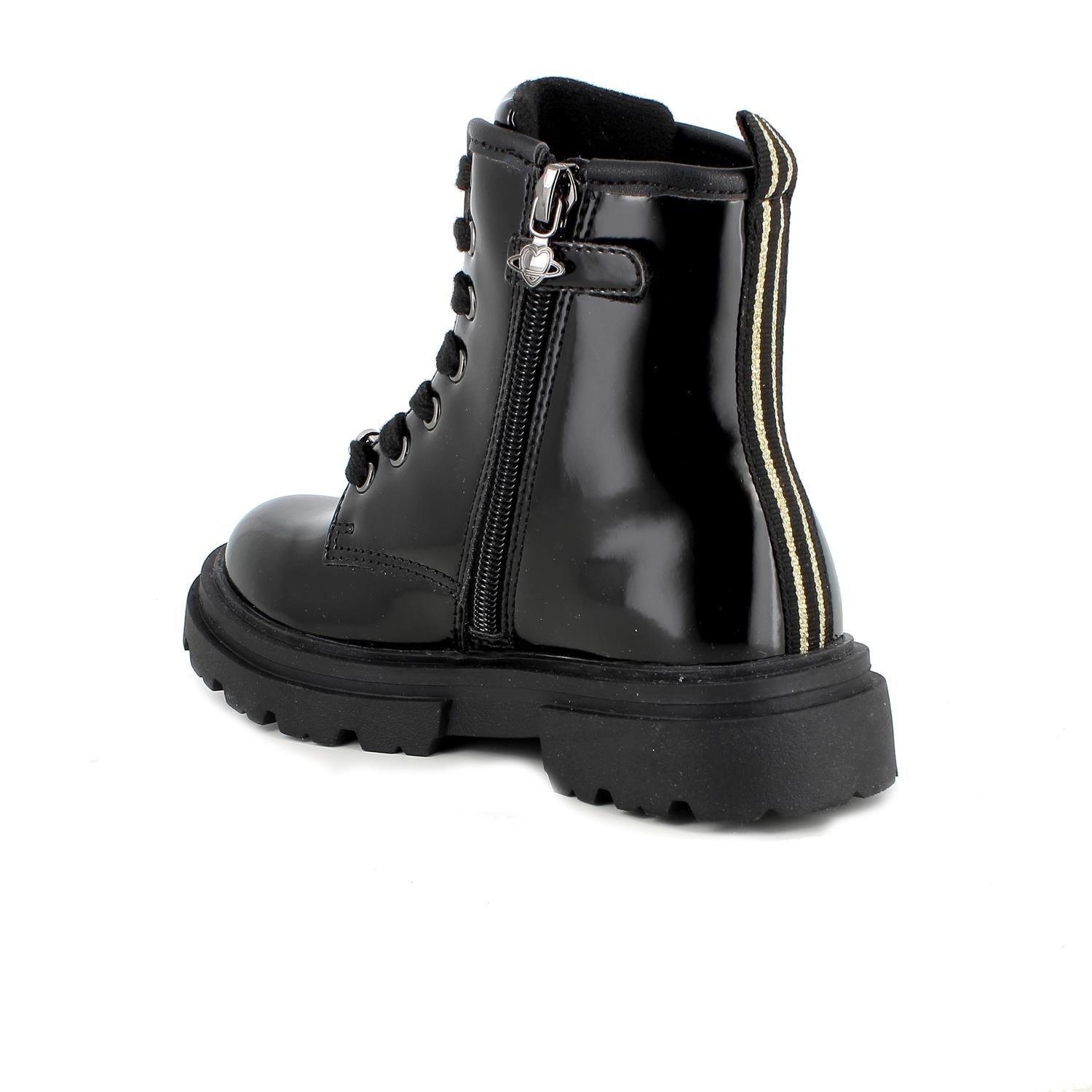 Primigi Stivaletto da bambina chiusura lacci e zip - nero - Primigi