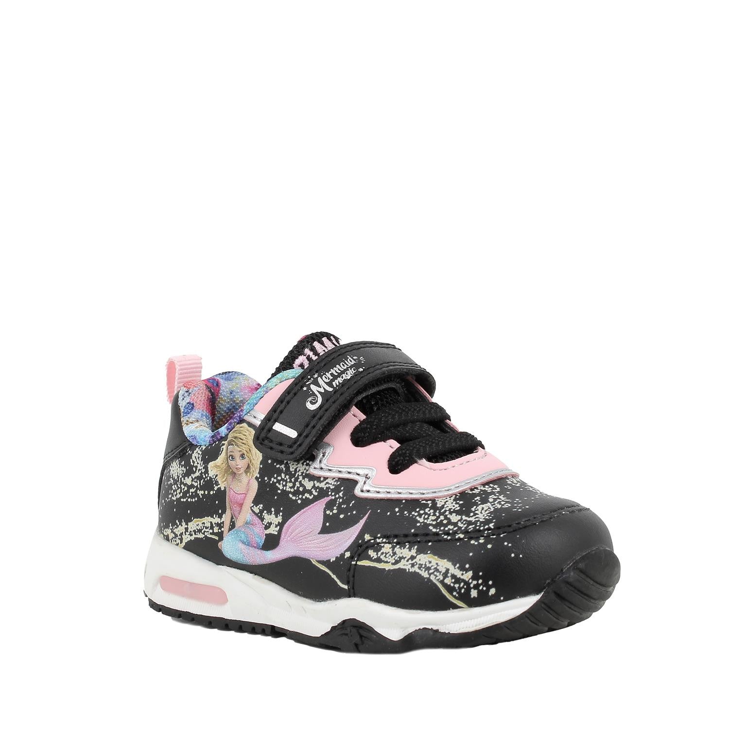 Primigi Sneakers nera Mermaid Magic - chiusura a strappo (con luci) - Primigi