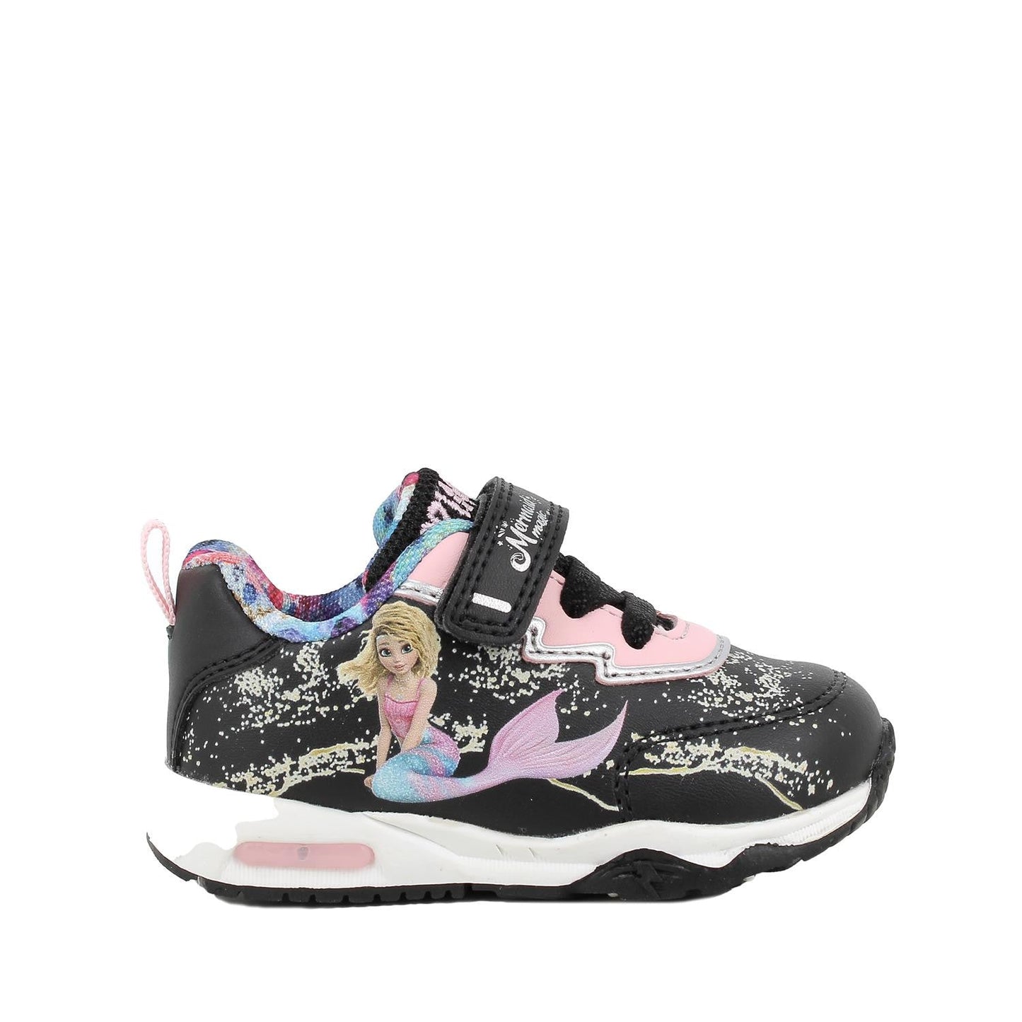 Primigi Sneakers nera Mermaid Magic - chiusura a strappo (con luci) - Primigi