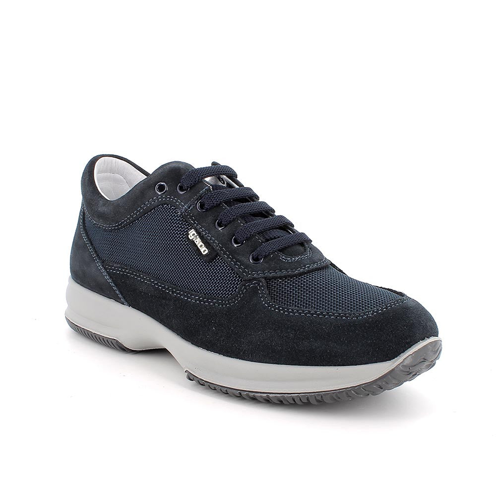 Igi&co Sneakers in tela da uomo, blu - Igi&co