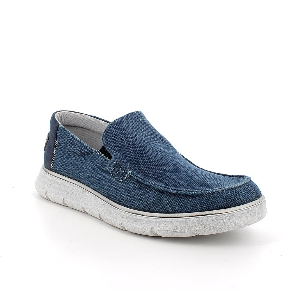 Igi&co Slip on uomo blu con elastico (memory foam) - Igi&co