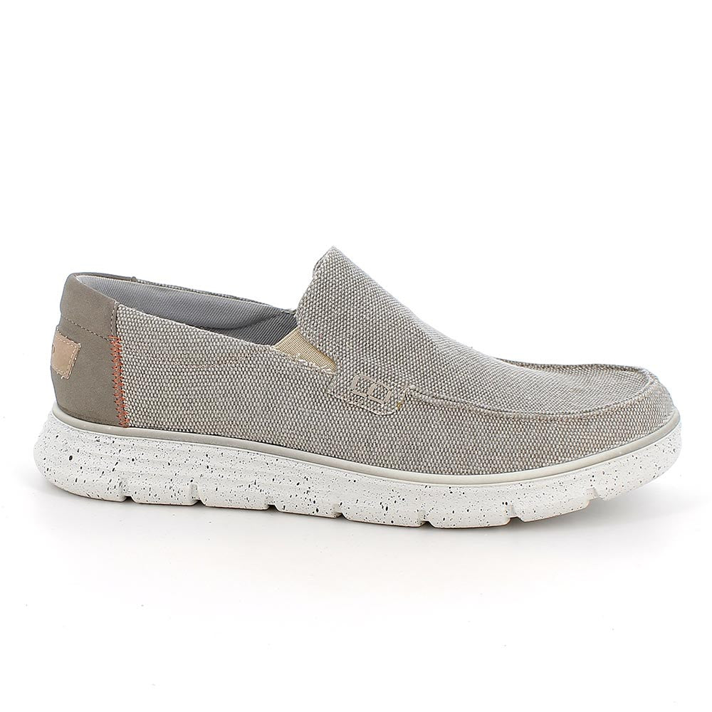 Igi&co Slip on uomo beige/grigio con elastico (memory foam) - Igi&co
