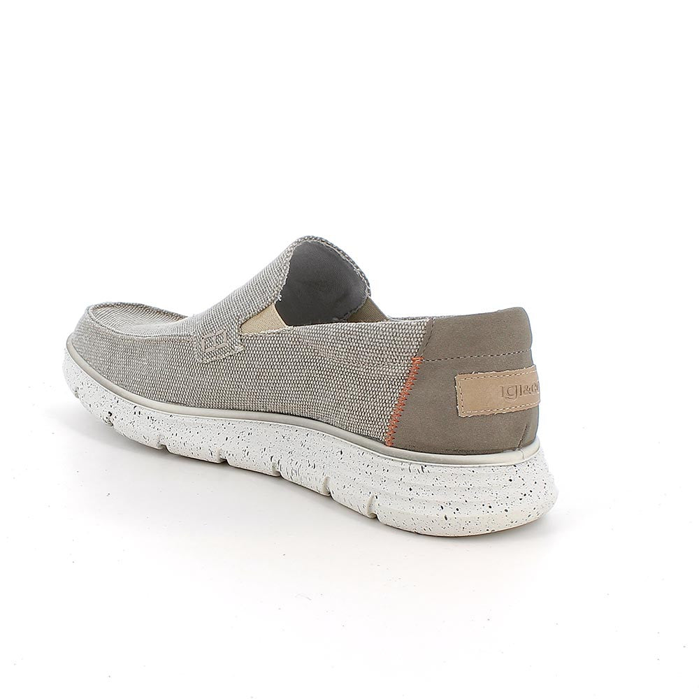 Igi&co Slip on uomo beige/grigio con elastico (memory foam) - Igi&co