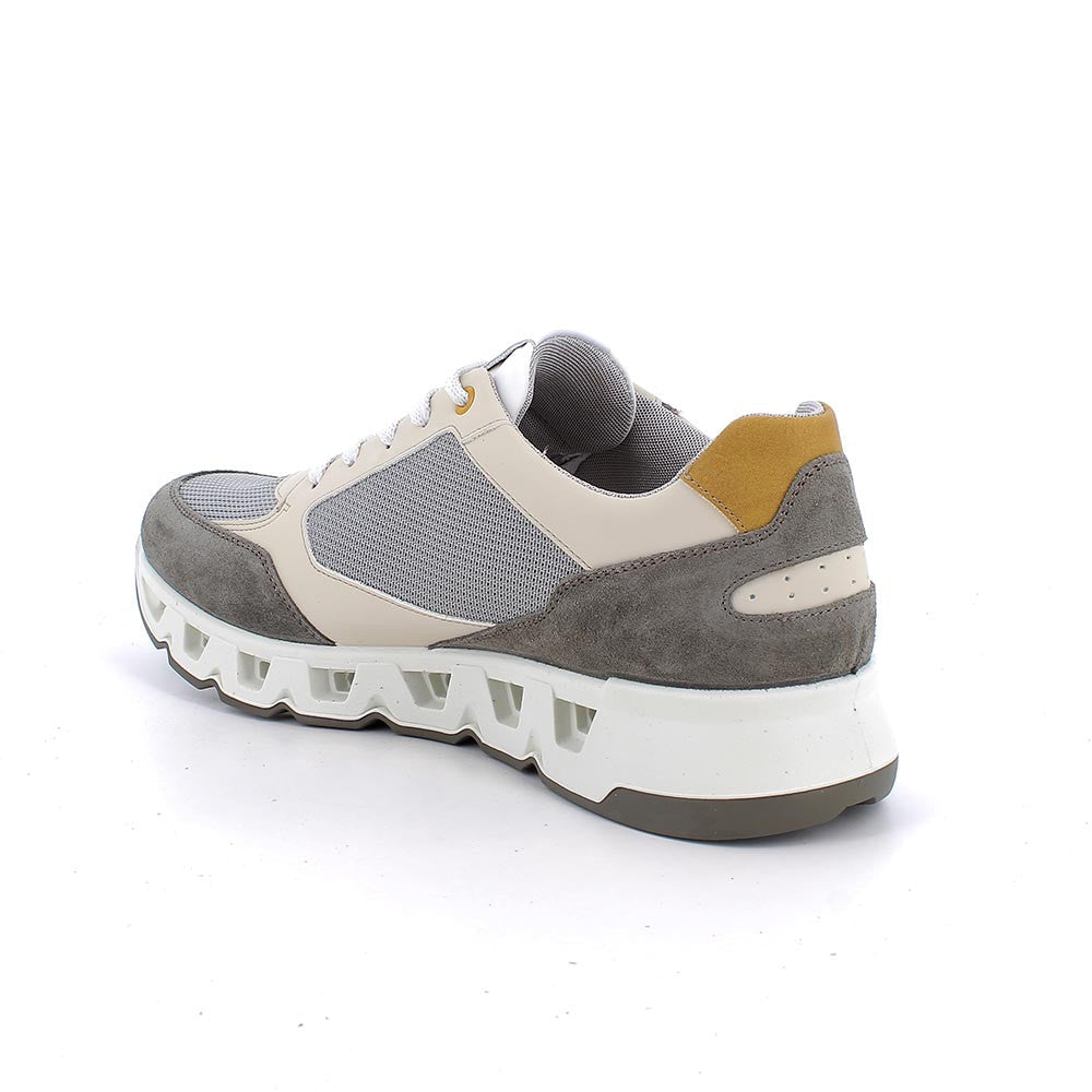 Igi&co Sneakers in rete da uomo verde e beige con lacci - Igi&co