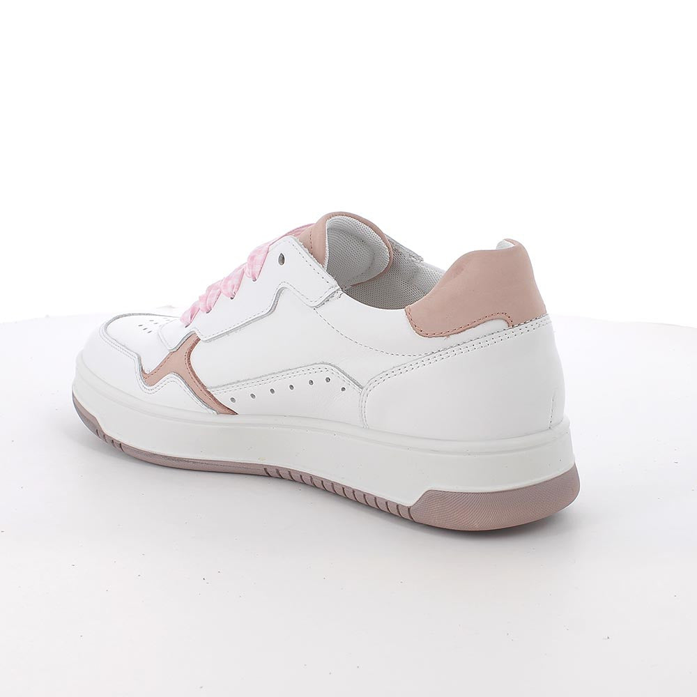Igi&co Sneakers da donna bianco e rosa con lacci - Igi&co