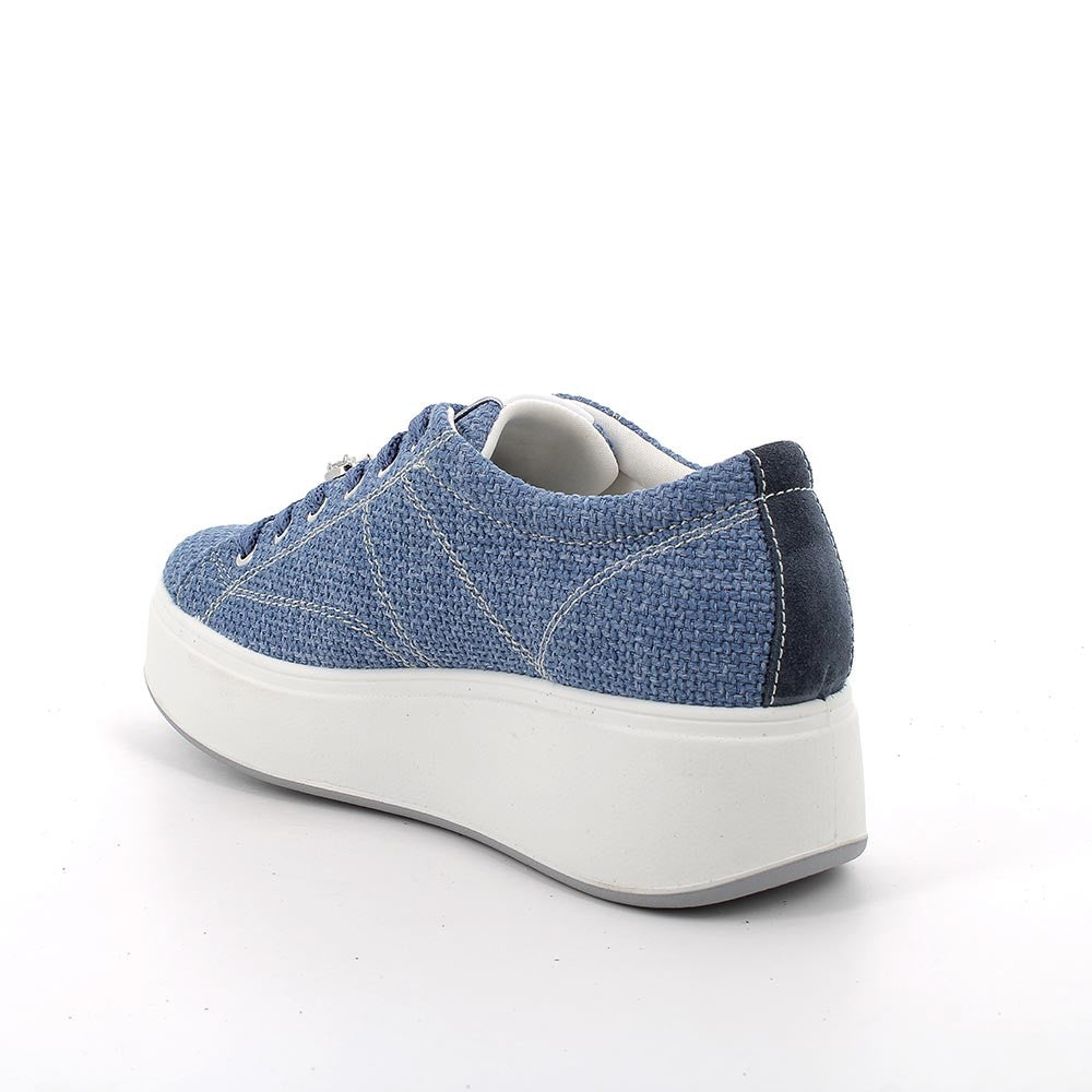 Igi&co Sneakers in tessuto da donna con gioiello rimovibile, blu - Igi&co