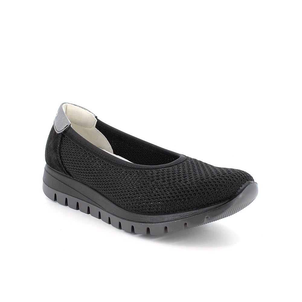 Igi&co Ballerine Slip on da donna con elastico, nera - Igi&co