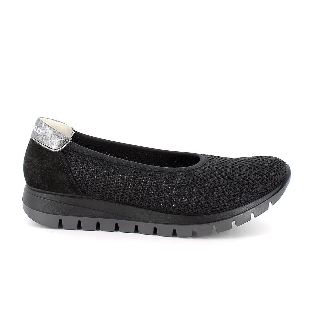 Igi&co Ballerine Slip on da donna con elastico, nera - Igi&co