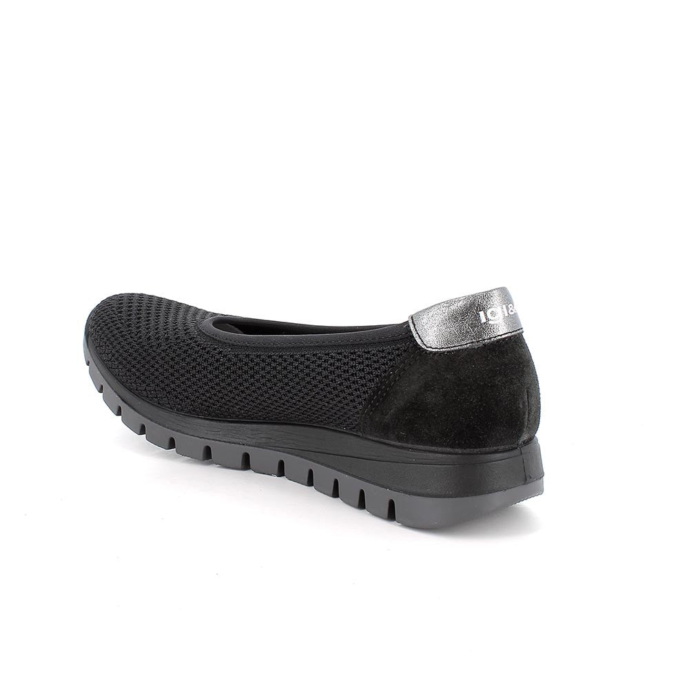 Igi&co Ballerine Slip on da donna con elastico, nera - Igi&co