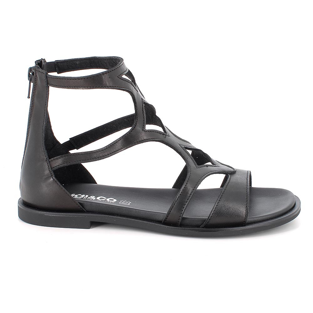 Igi&co Sandali da donna nero con zip - Igi&co