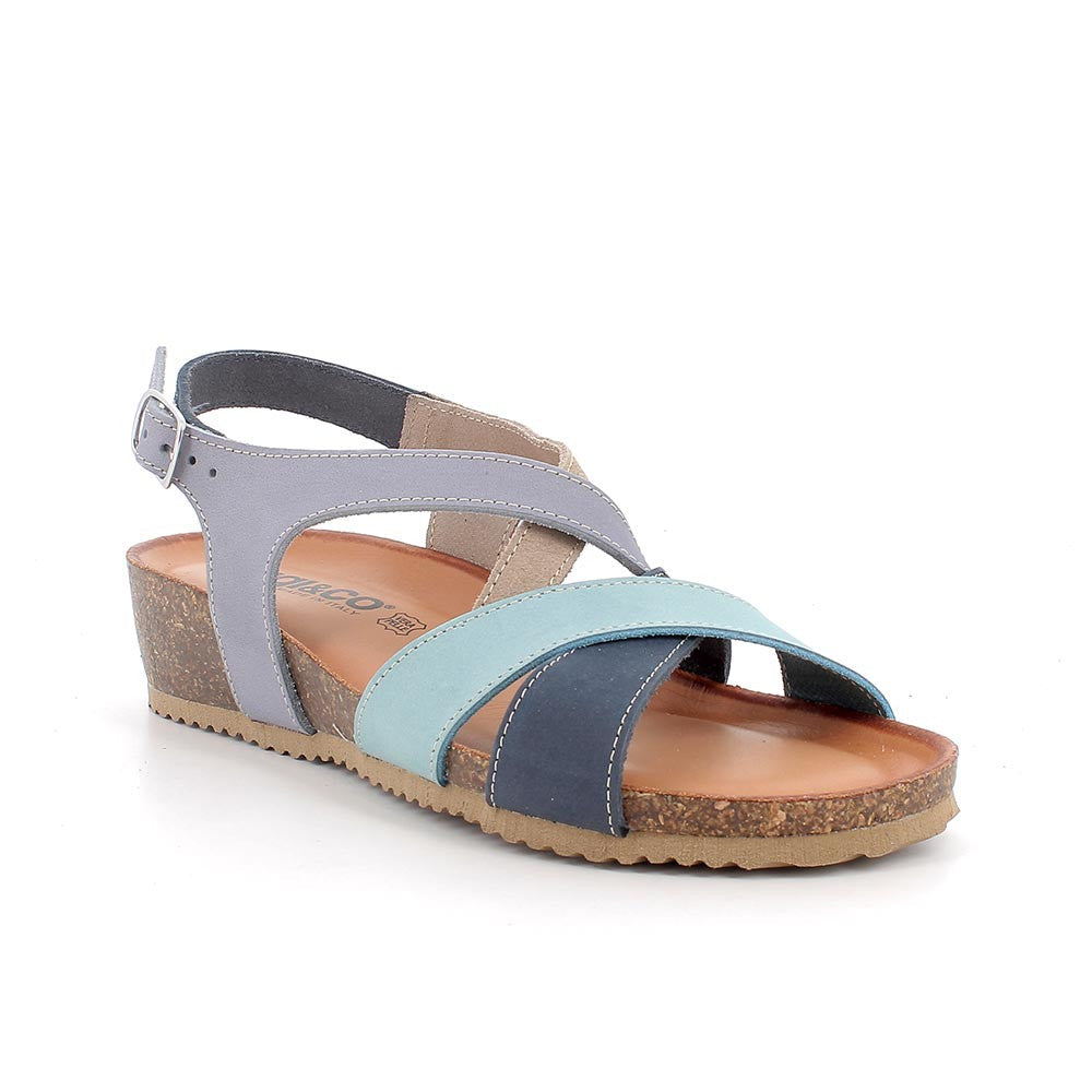Igi&co Sandalo regolabile con fascette /celeste (memory foam) - Igi&co