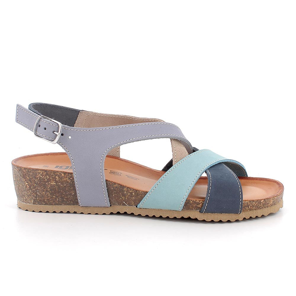 Igi&co Sandalo regolabile con fascette /celeste (memory foam) - Igi&co