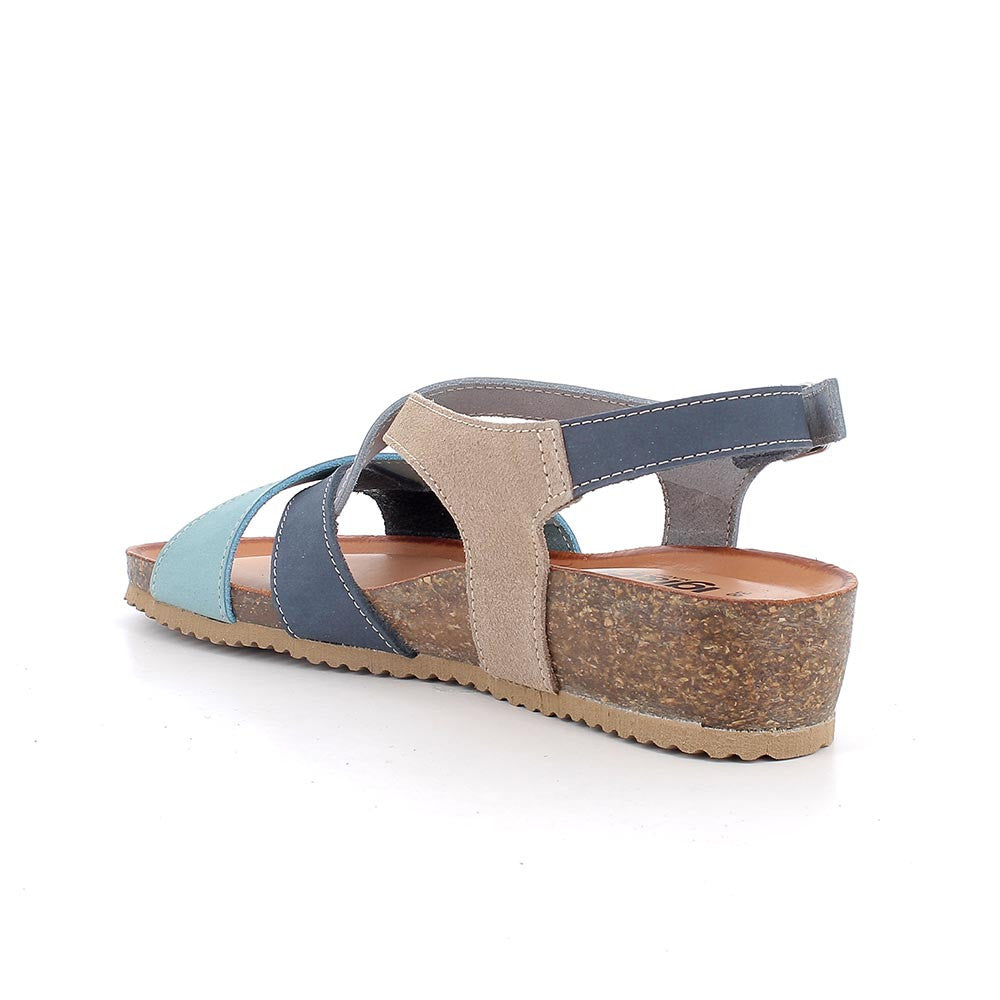 Igi&co Sandalo regolabile con fascette /celeste (memory foam) - Igi&co