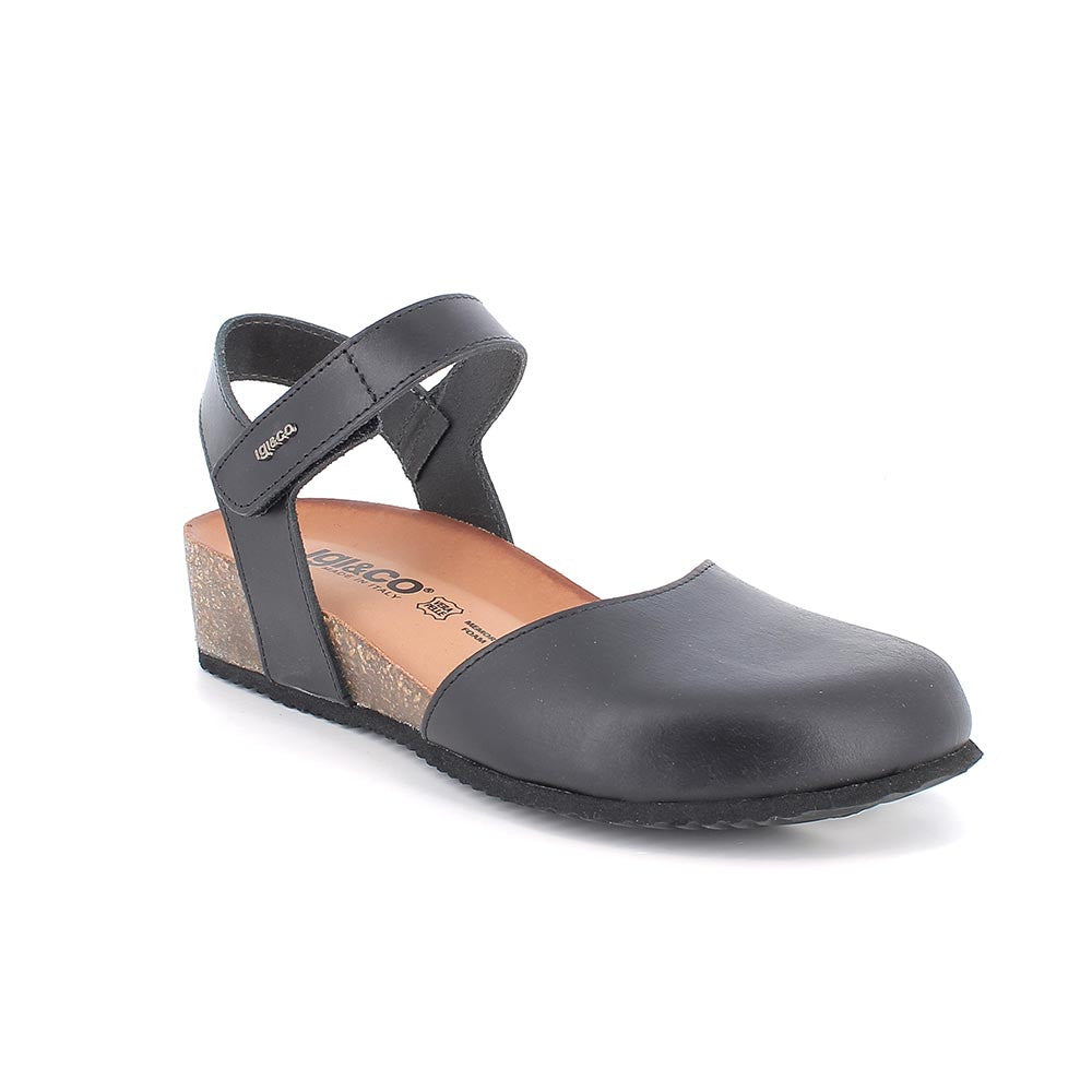 Igi&co Santalo punta chiusa e chiusura a strappo /Nera (memory foam) - Igi&co
