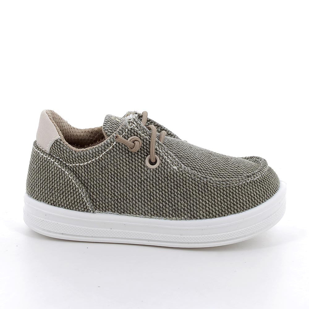 Primigi Scarpe Primi passi da bambino verde con lacci elasticizzati - Primigi