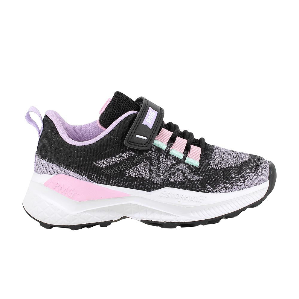 Primigi Sneakers da bambina chiusura a strappo, nere e viola - Primigi