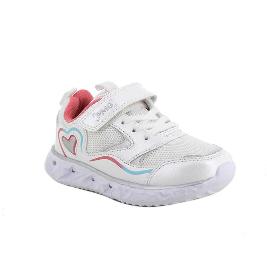 Primigi Sneakers da bambina bianco e rosa con strap - Primigi
