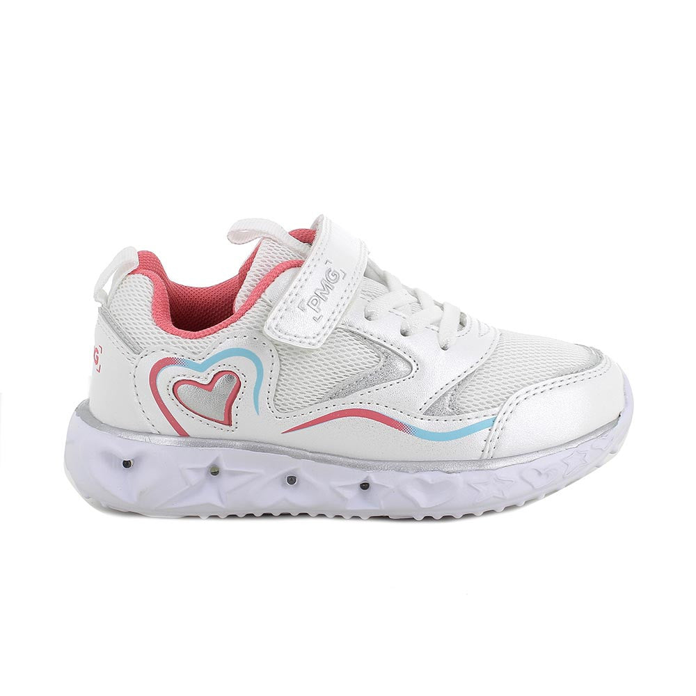 Primigi Sneakers da bambina bianco e rosa con strap - Primigi