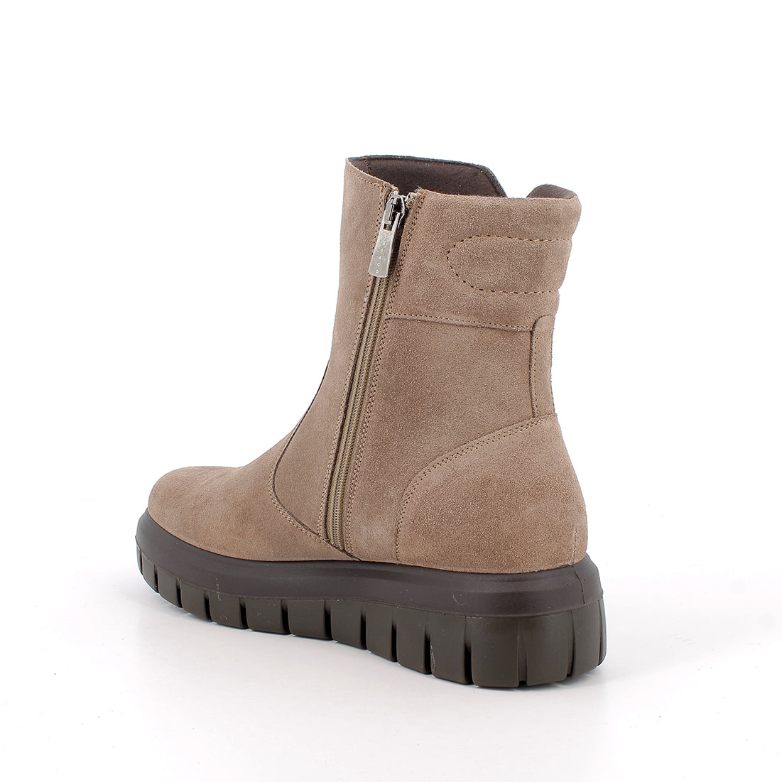 Igi&co Stivaletto scamosciato con chiusura zip /Biege e marrone - Igi&co