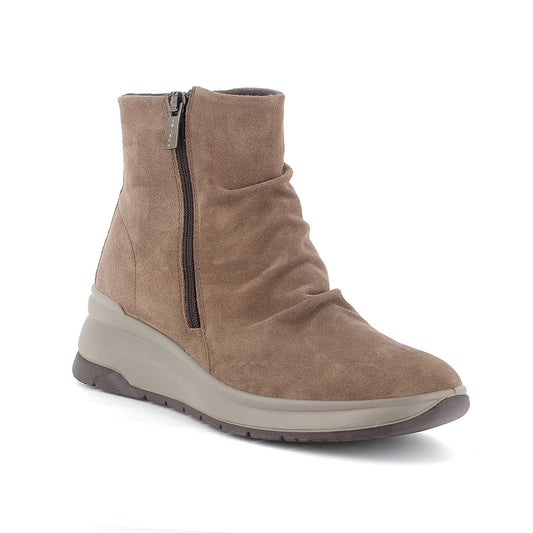 Igi&co Stivaletto scamosciato e chiusura zip /Beige (memory foam) - Igi&co