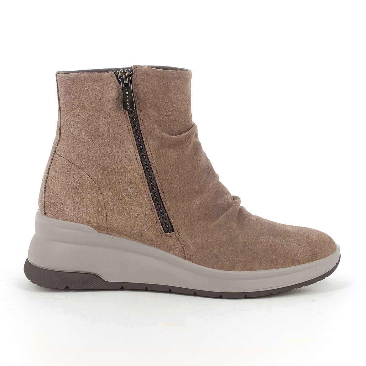 Igi&co Stivaletto scamosciato e chiusura zip /Beige (memory foam) - Igi&co