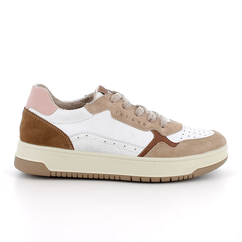 Igi&co Sneakers da donna con lacci /Beige o Rosa - Igi&co