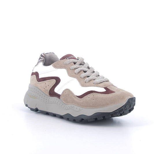 Igi&co Sneakers da donna con lacci /Beige e bianco - Igi&co