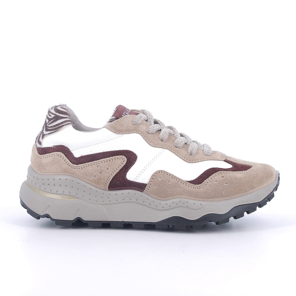 Igi&co Sneakers da donna con lacci /Beige e bianco - Igi&co