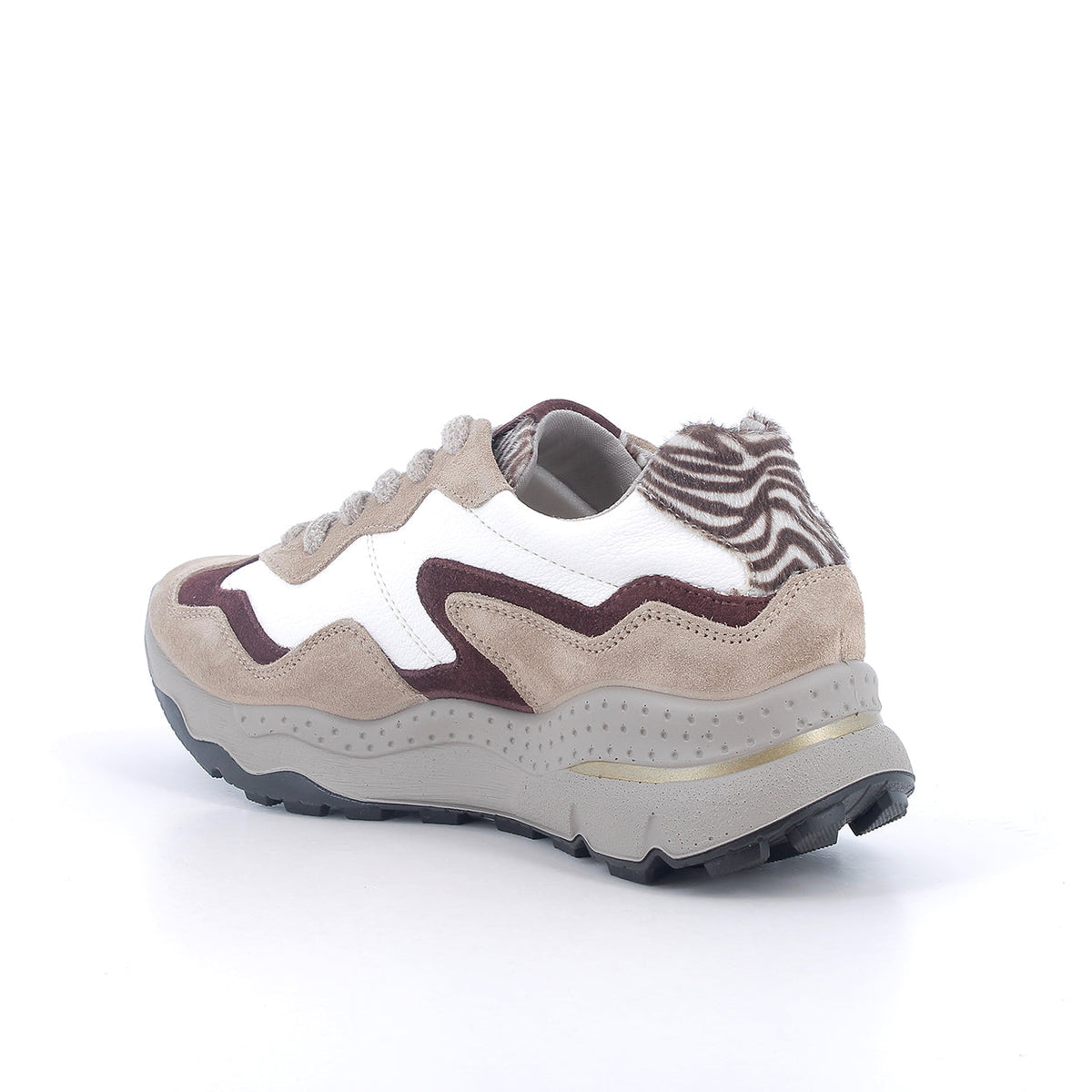 Igi&co Sneakers da donna con lacci /Beige e bianco - Igi&co