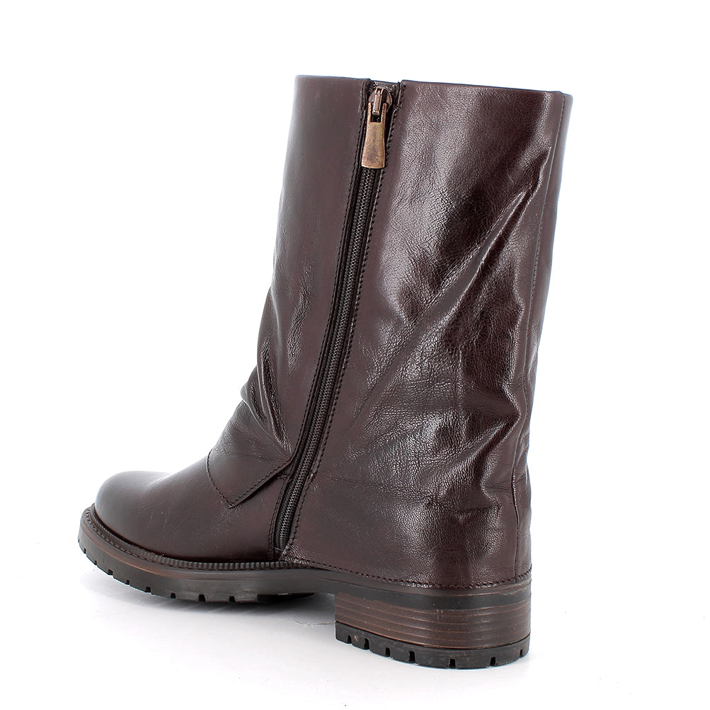 Igi&co Stivale Anfibio da donna con chiusura zip / Testa di moro - Igi&co