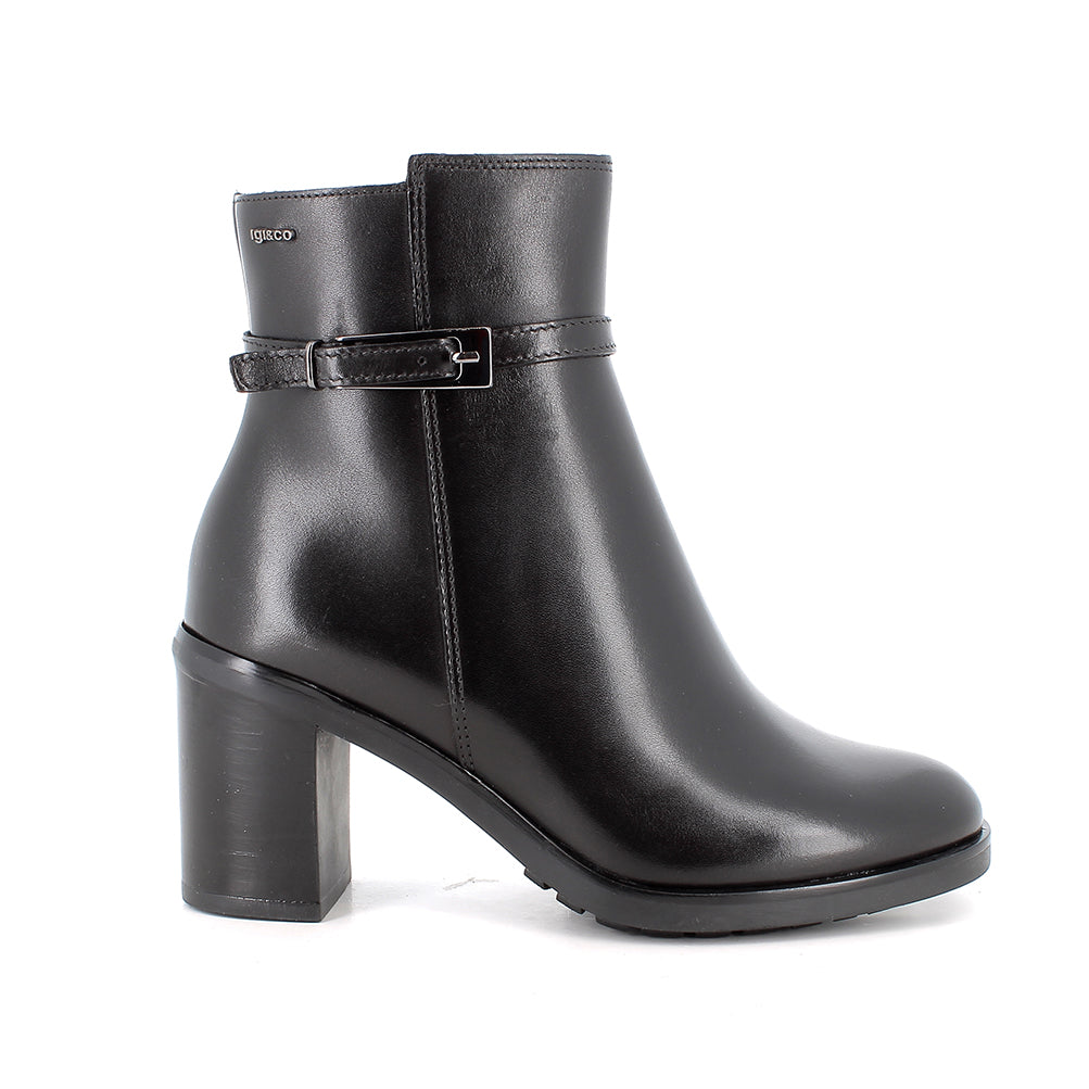 Igi&co Tronchetto da donna con tacco 8 cm /Nero - Sebastiano Calzature