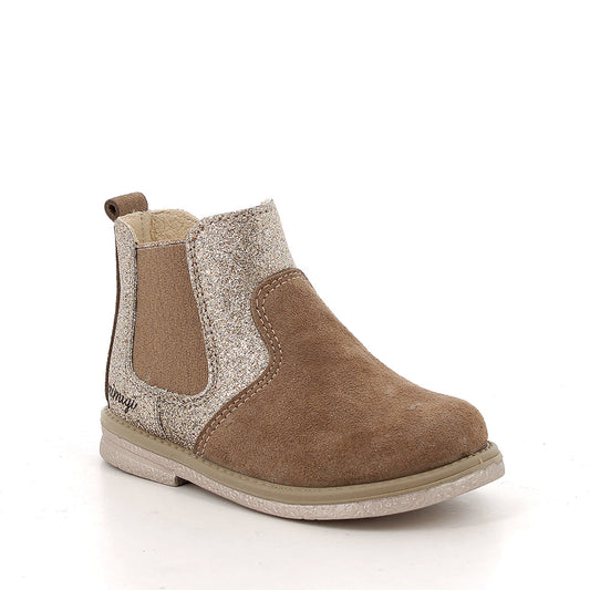 Primigi Stivaletti da bambina con zip /Marrone e glitter - Primigi