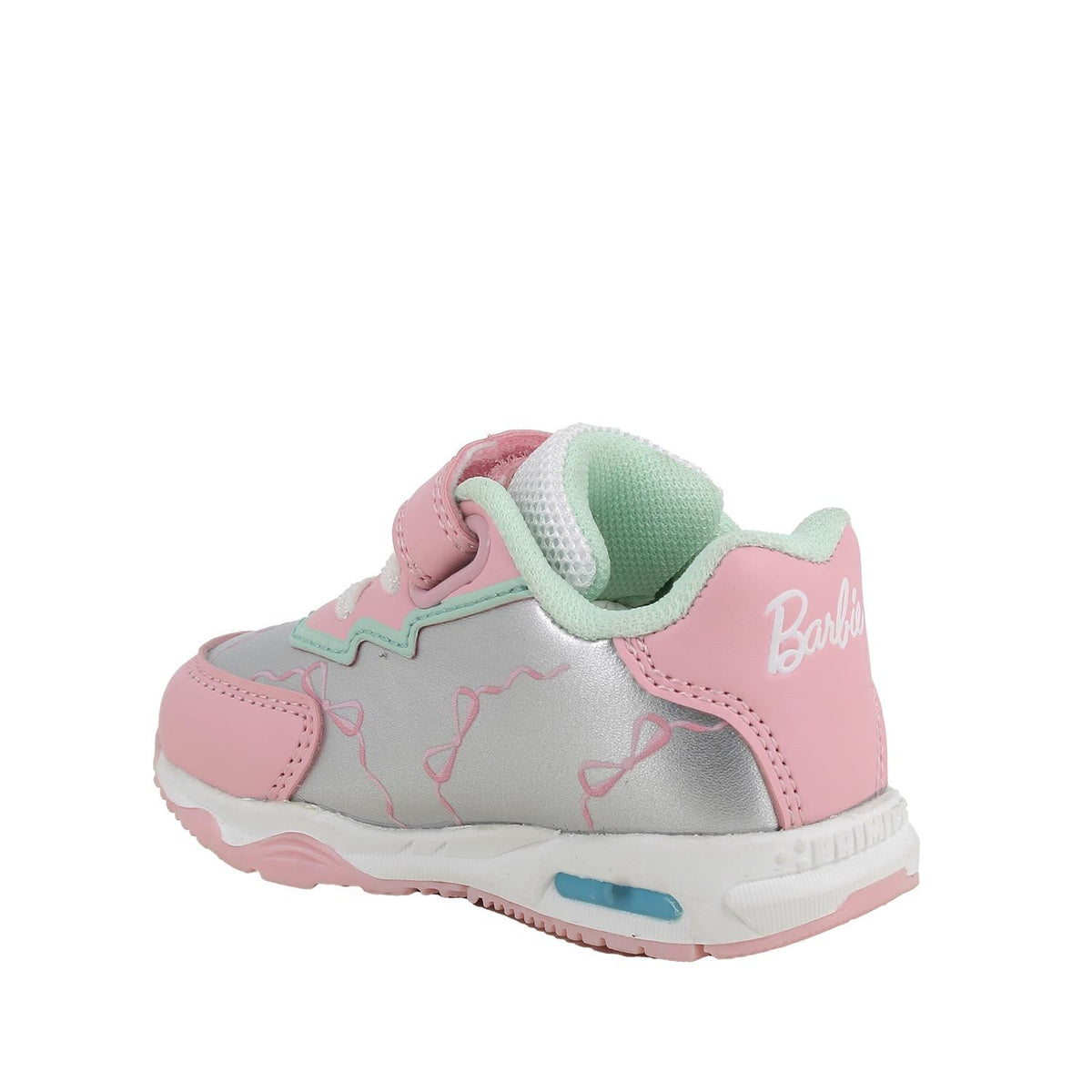 Primigi Sneakers Barbie con strap da bambina - Rosa e argento - Primigi