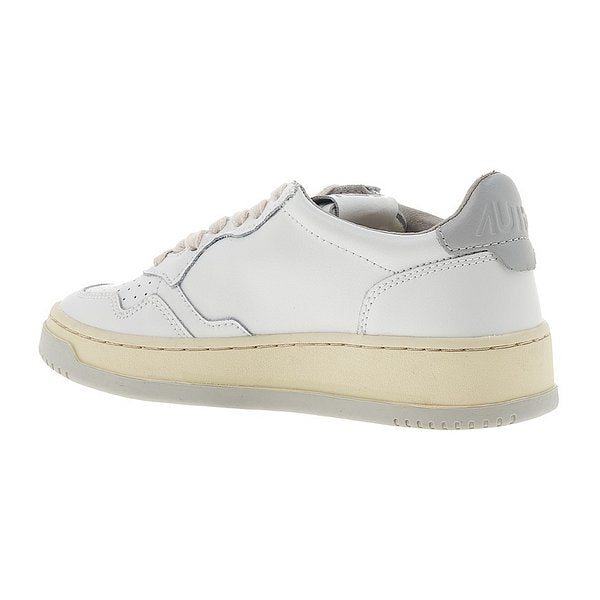 Autry Medalist Low leather white grey - autry