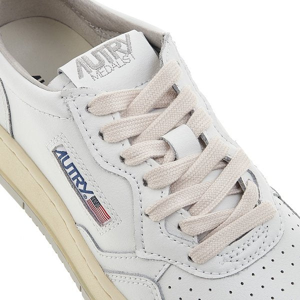 Autry Medalist Low leather white grey - autry