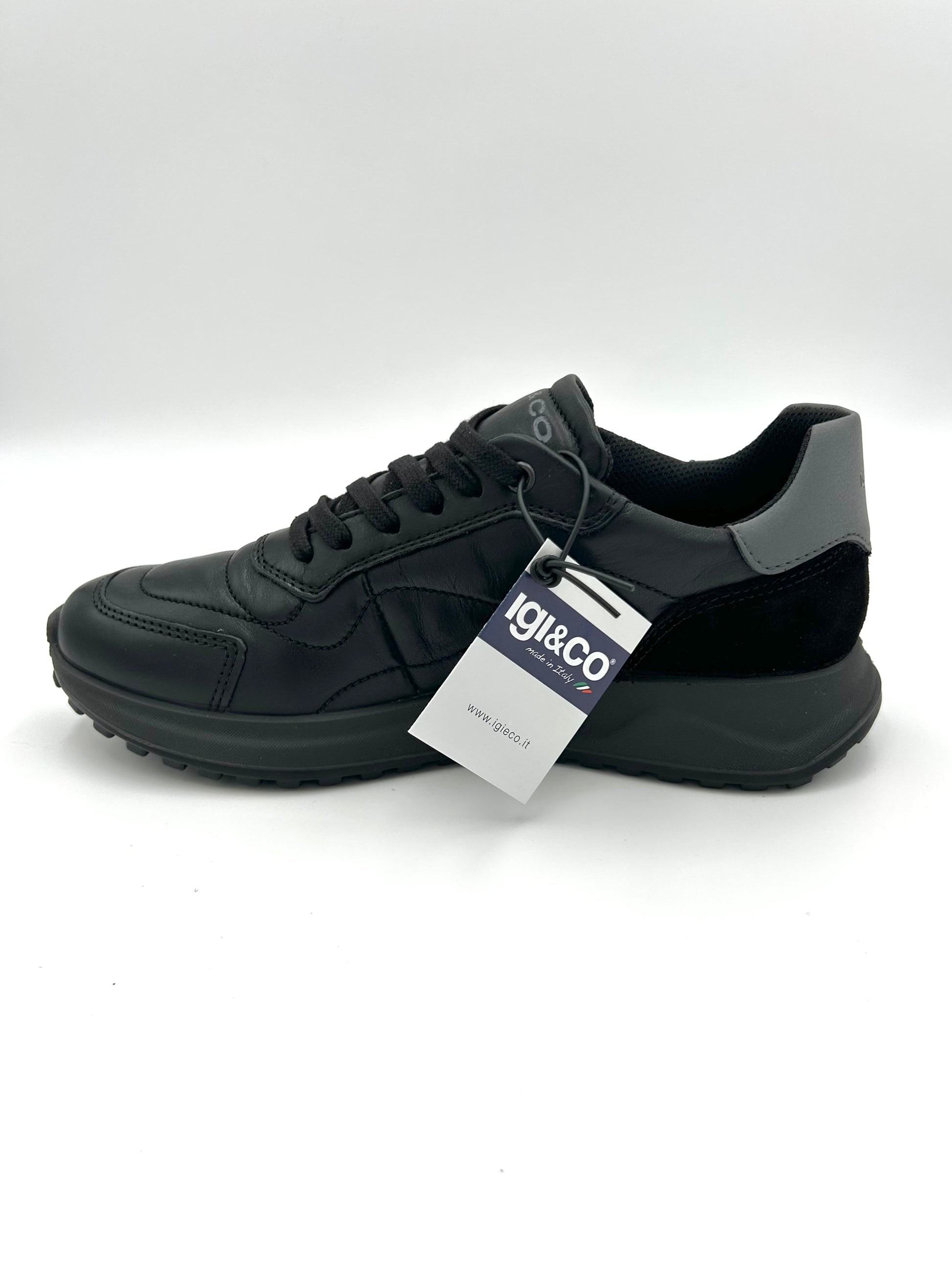 Igi&co Sneakers in pelle total black - nero - Igi&co