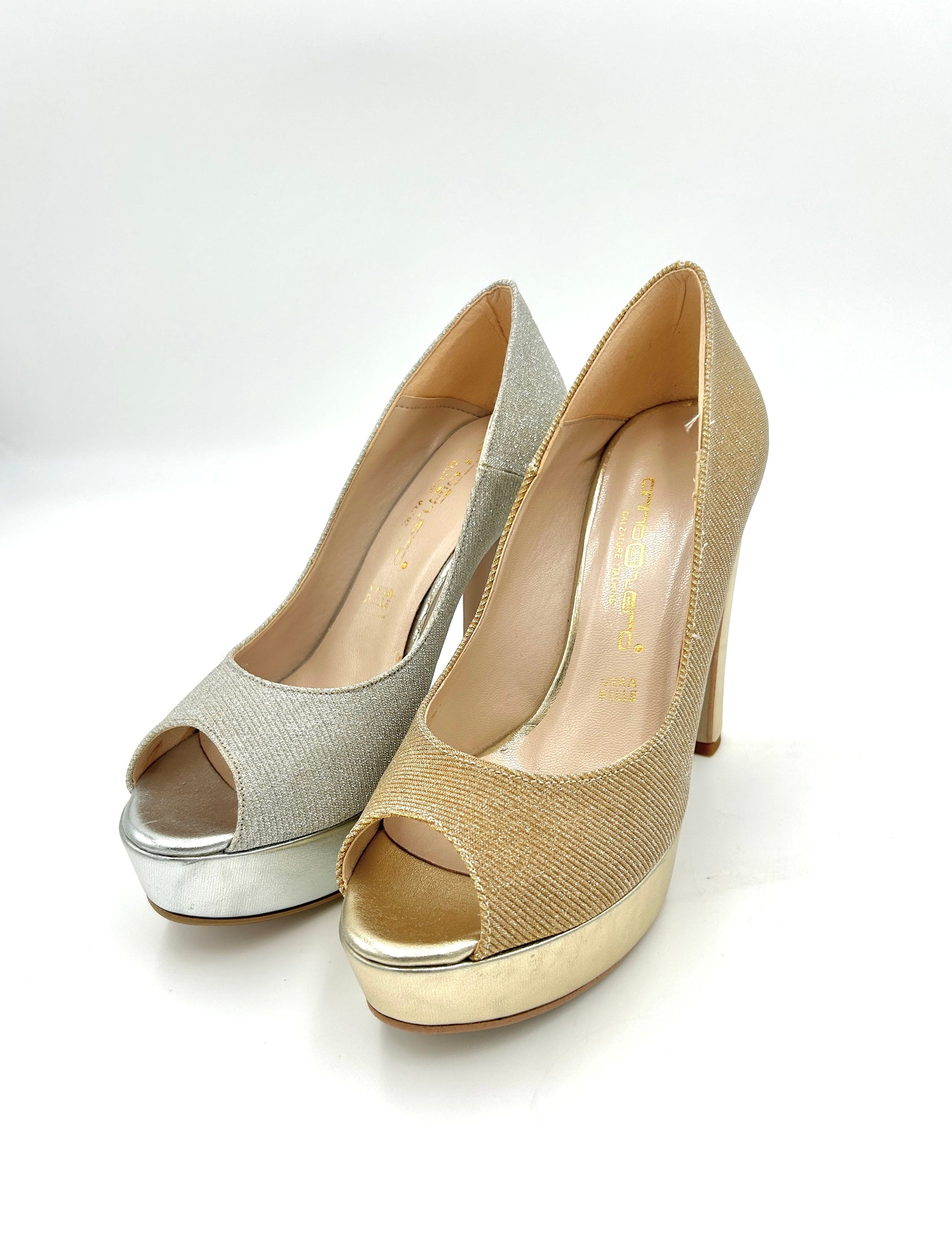 Anno zero Calzature italiane Décolleté oro, argento – Sebastiano