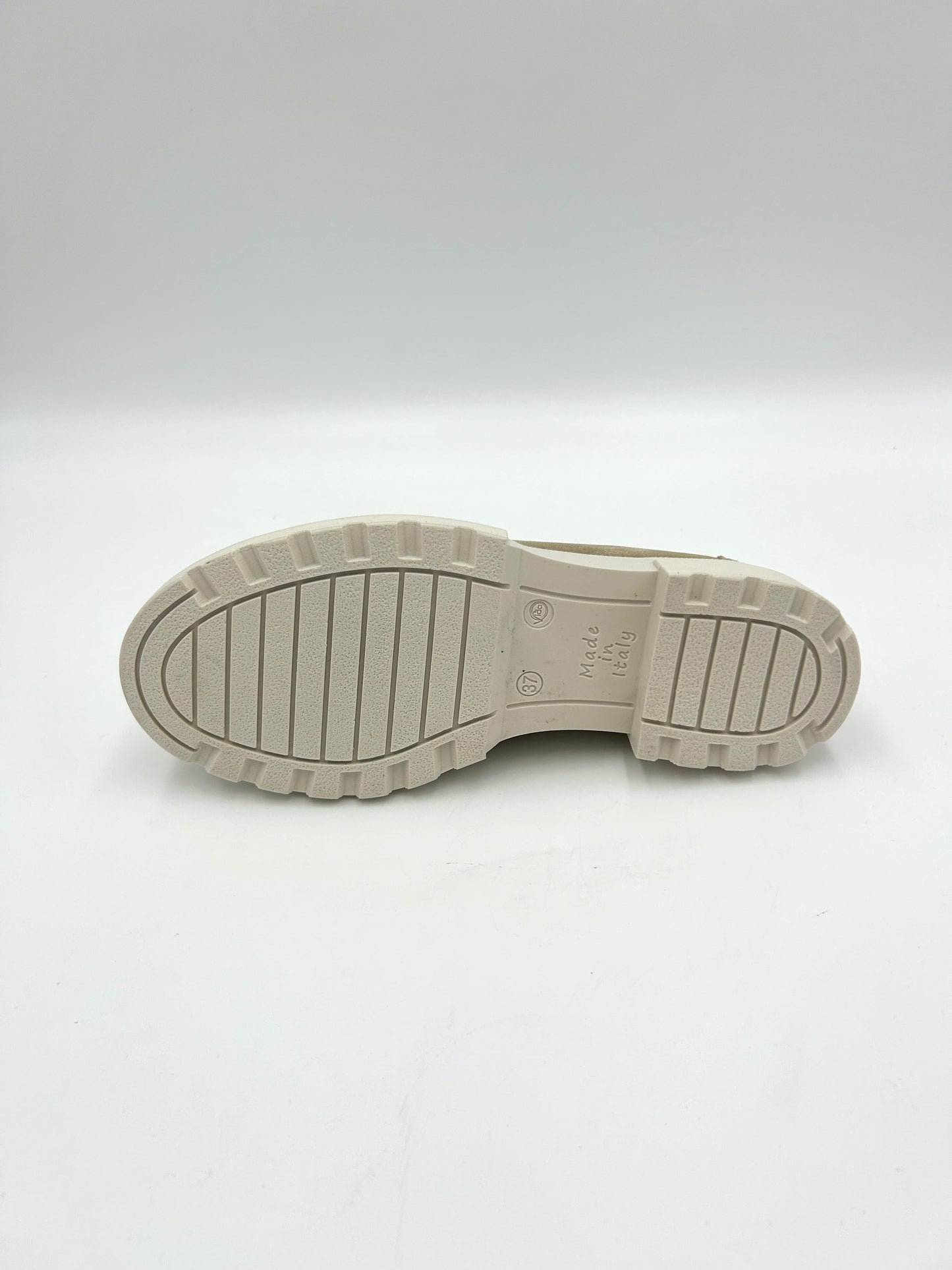 Made in italy Mocassino in pelle scamosciata - beige e marrone - Made in Italy