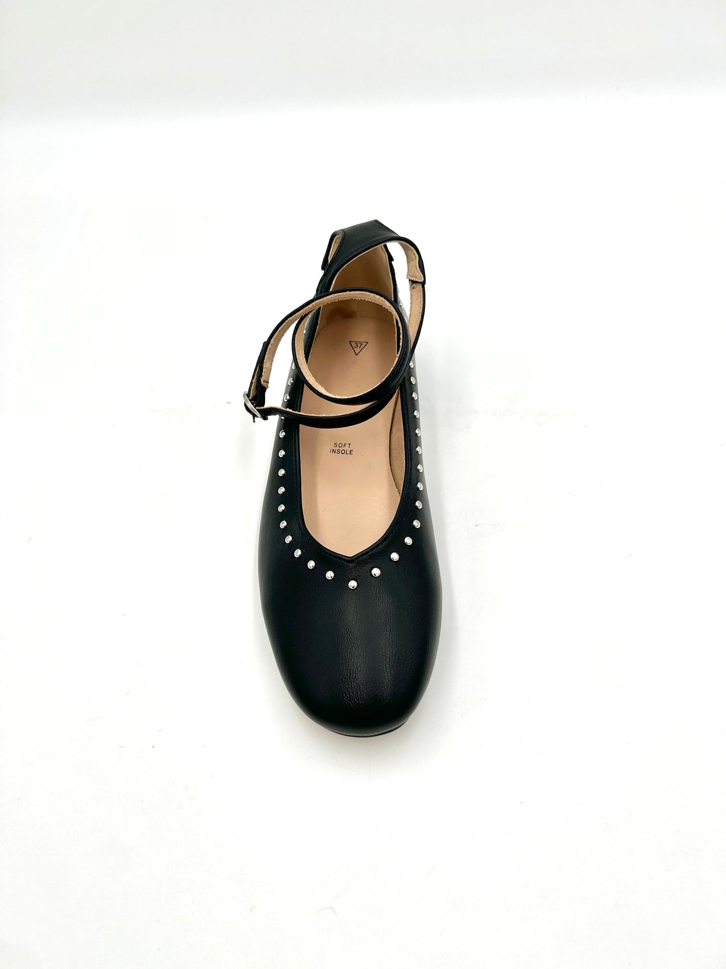 Ballerina da donna nera con laccio alla caviglia - crichic