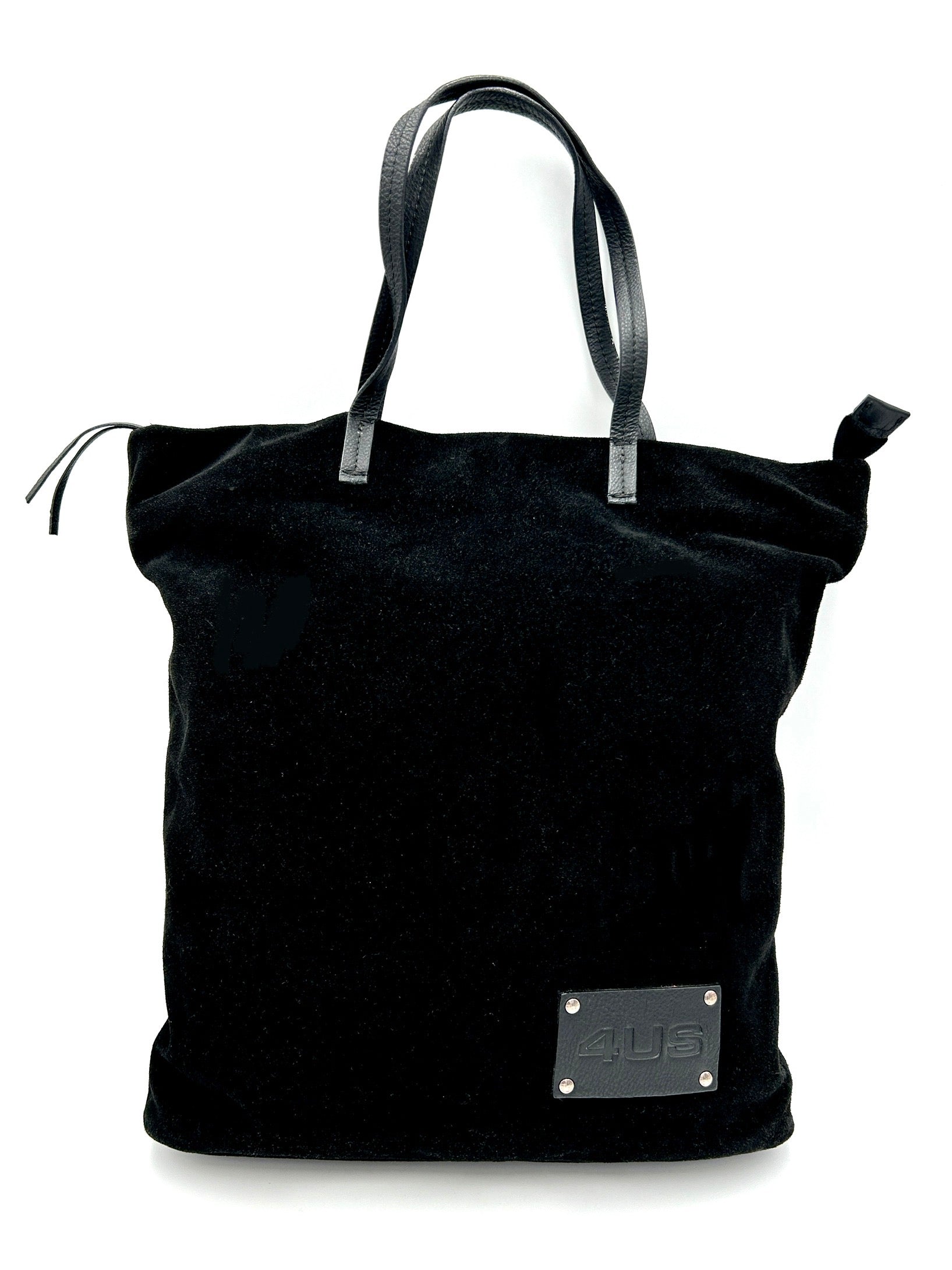 Cesare Paciotti 4us Borsa grande in camoscio chiusura zip - nero - Cesare Paciotti