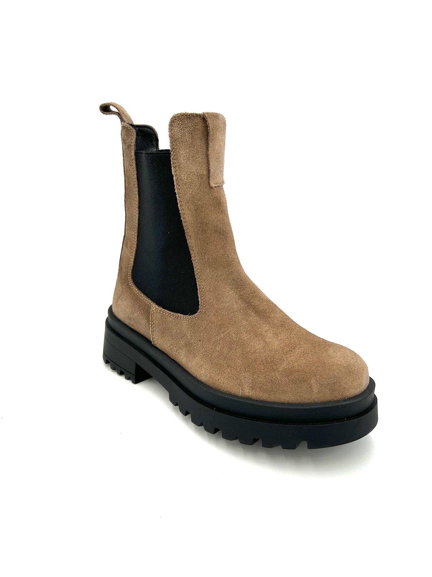 Made in Italy Beatles in pelle scamosciata marrone - Sebastiano Calzature