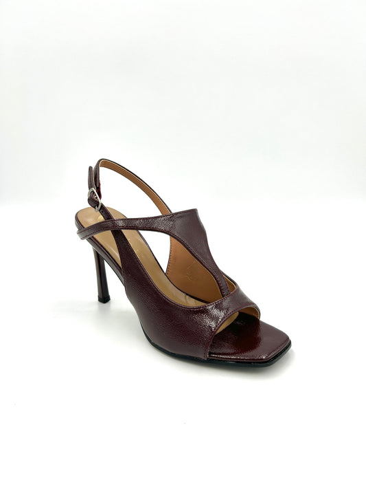 Sandalo da donna 9,5 cm - naplak /Bordeaux (sottopiede memory foam) - crichic