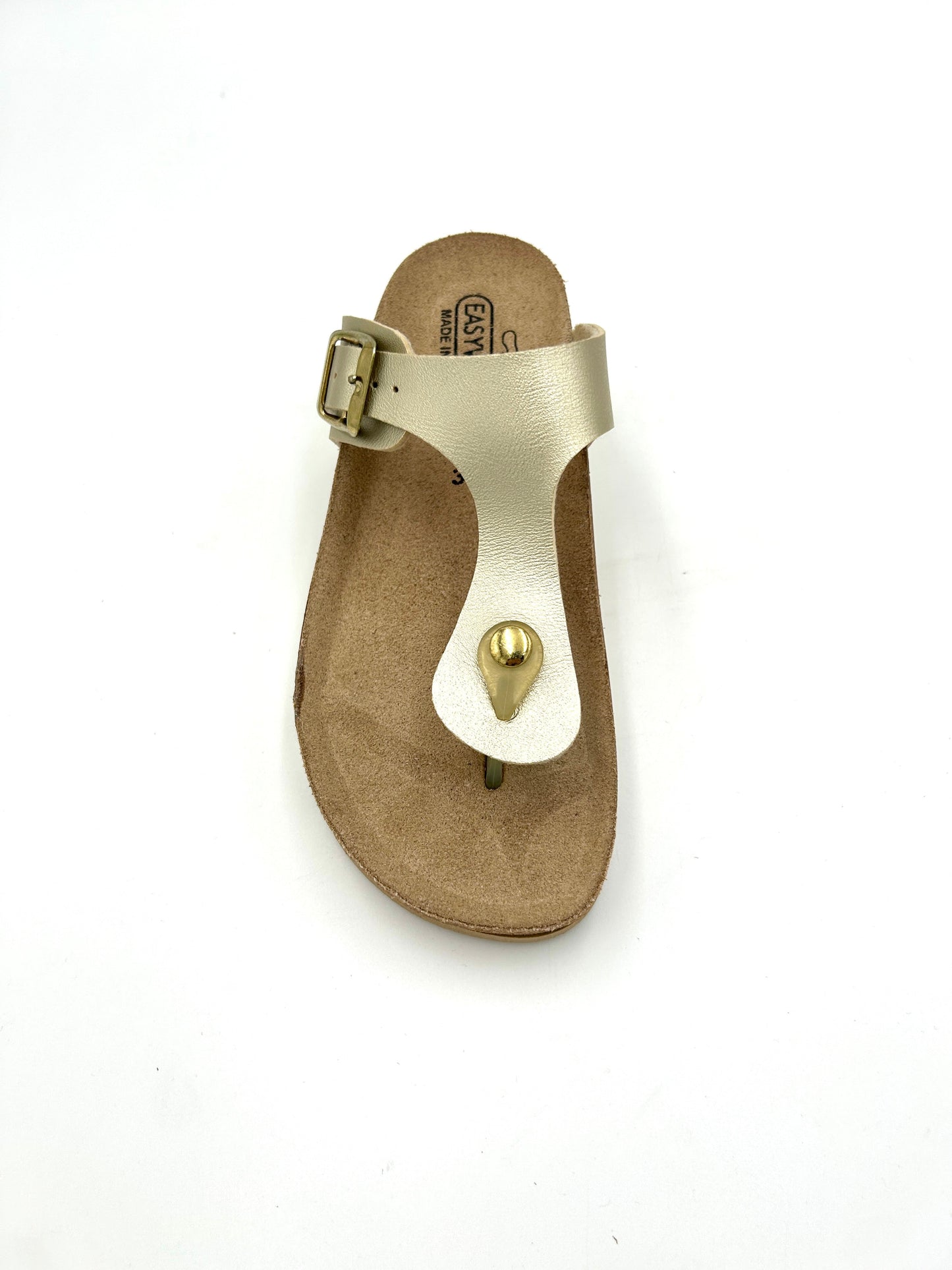 Easy walk Sandalo Platform infradito regolabile / Oro - easy walk