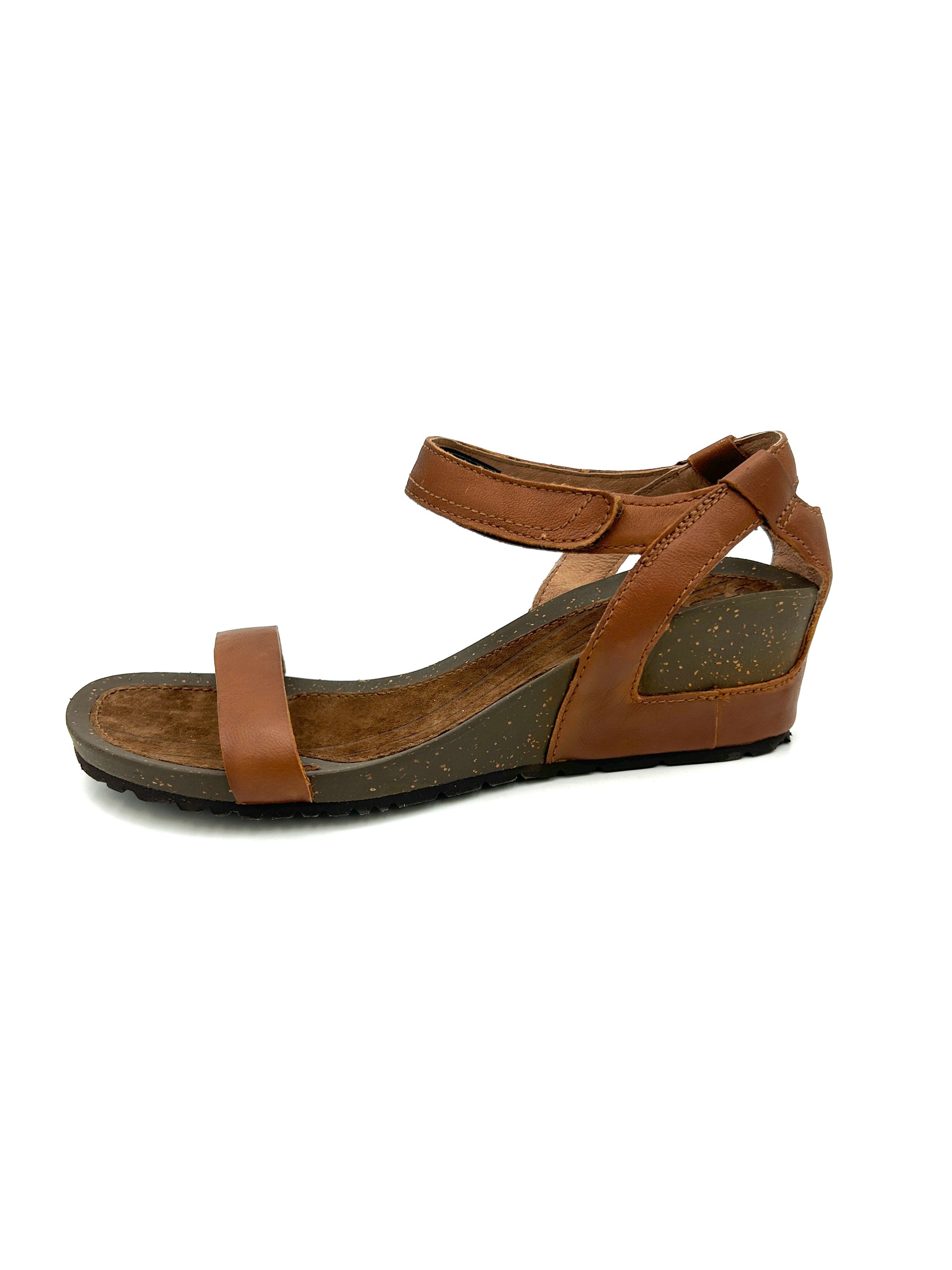 Teva Sandalo Cabrillo wedge in pelle con zeppa e cinturini regolabili - marrone - Teva