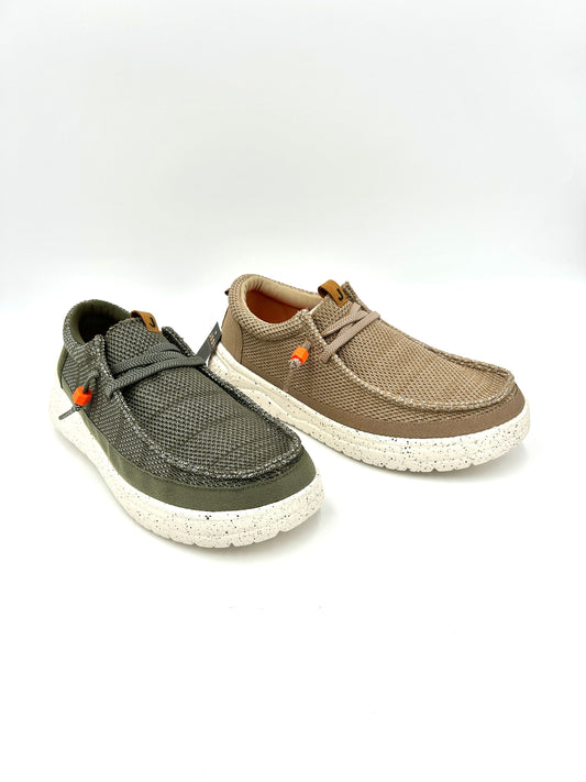 Jodi Scarpe da uomo Slip on fresca e comoda / Marrone e Verde - jodi