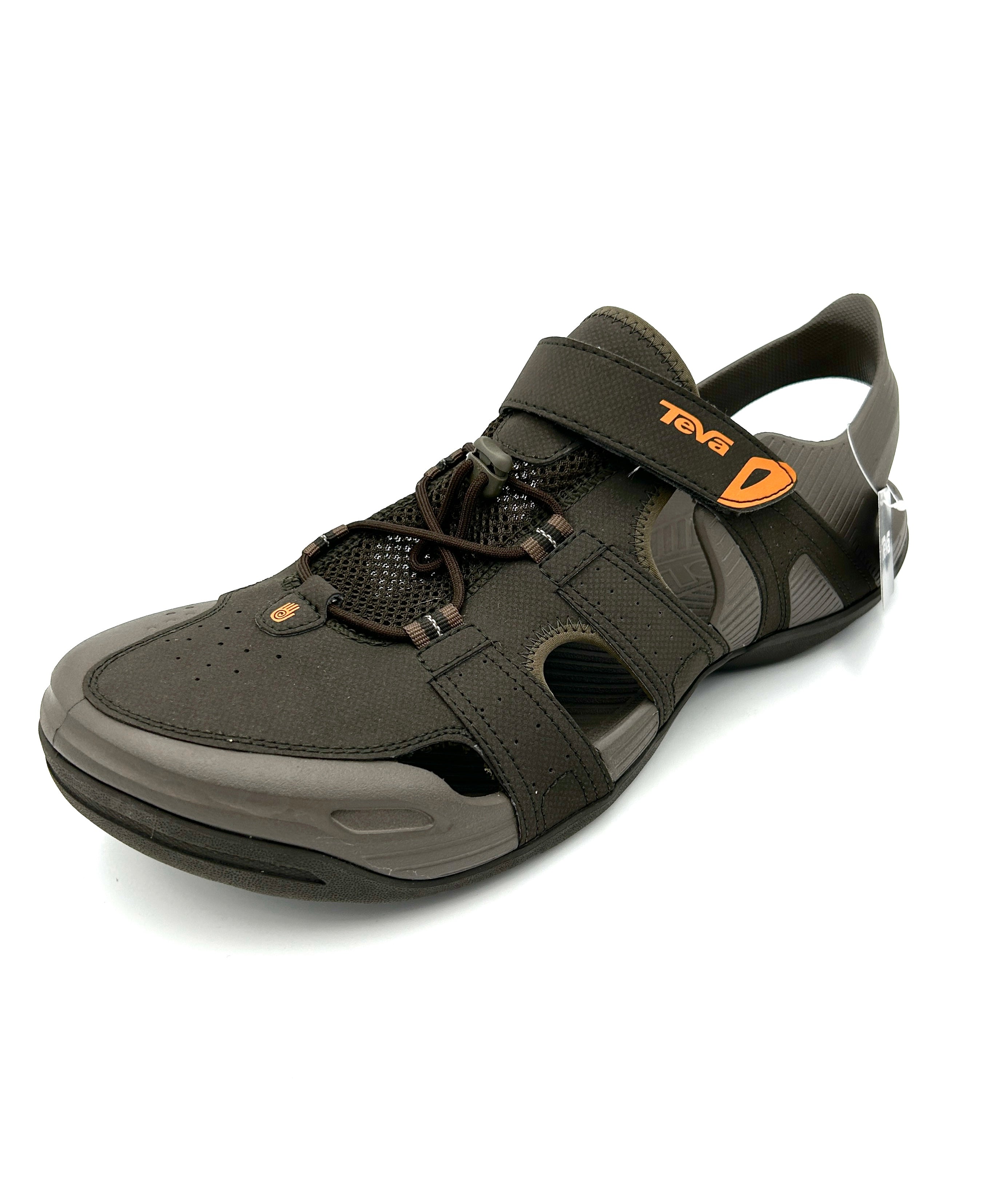 Teva Sandalo da uomo clogs Barracuda sport black olive Sebastiano Calzature