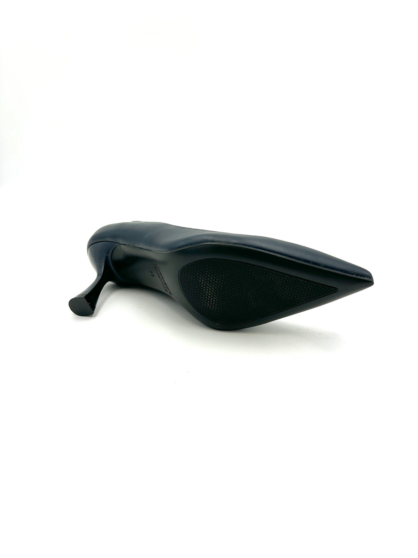 Décolleté da donna, 8 cm / Nude, Nero e Blu (sottopiede memory foam) - crichic